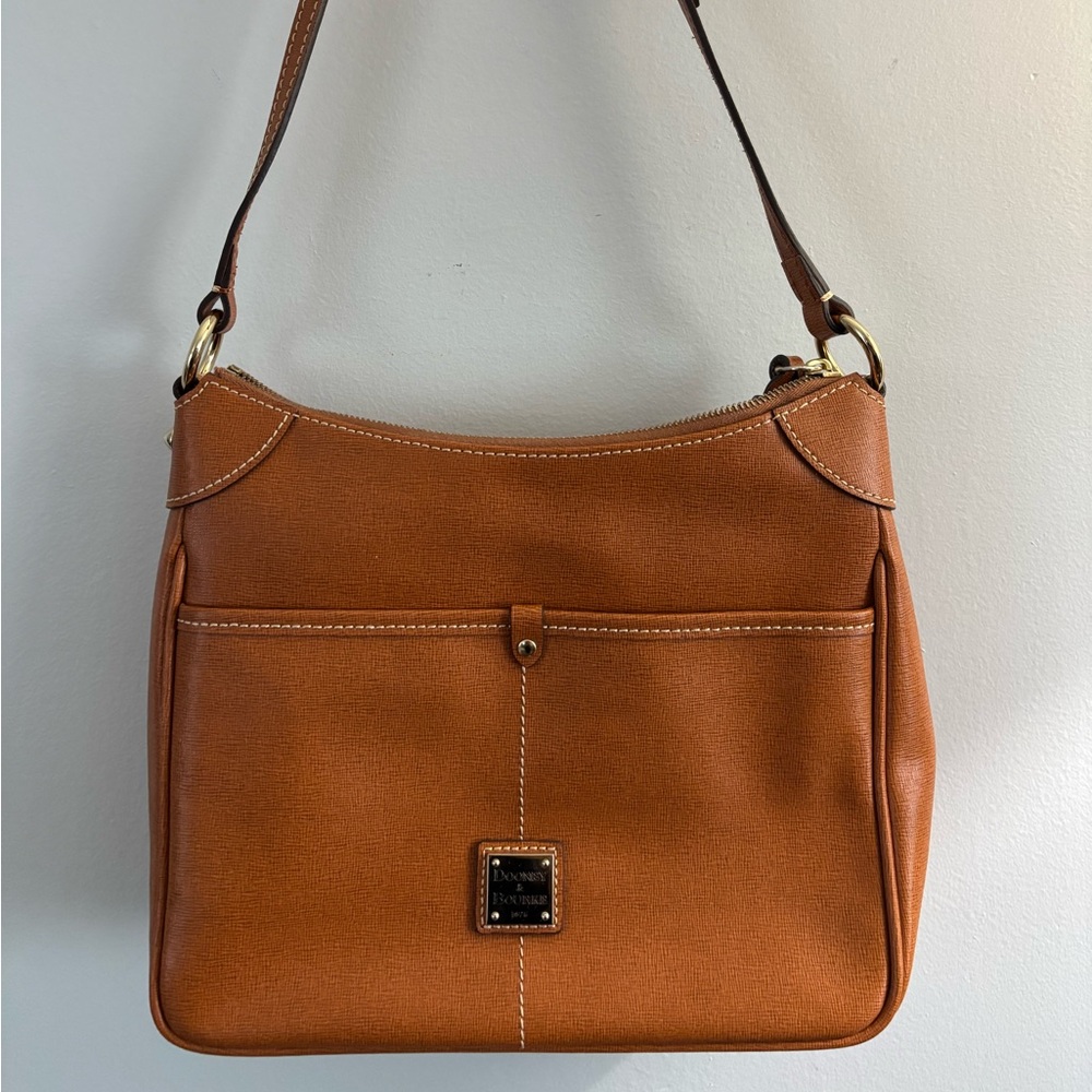 Dooney & Bourke Tan Leather Shoulder Bag